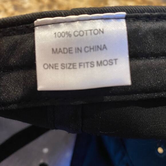 Cuervo Black Buckle back Hat/Cap One Size Fits All - Picture 2 of 3